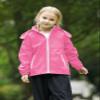 SaphiRose Kids Rain Jacket Waterproof Raincoat Mesh Lined Coat with Removable Hood for Boys Girls (Pink,10-12 years) view 2