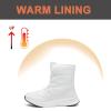Women's Snow Boots Winter Warm Plush Lined Cozy Waterproof Booties Anti Slip Mid Calf Boots Lace Up Outdoor Lightweight Walking Booties Thickening Sneakers White 39 view 3