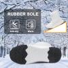 Women's Snow Boots Winter Warm Plush Lined Cozy Waterproof Booties Anti Slip Mid Calf Boots Lace Up Outdoor Lightweight Walking Booties Thickening Sneakers White 39 view 4