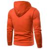 JEsilunmaMY Lightweight Hoodies for Men Long Sleeve Slimming Pullovers with Pocket Solid Color Casual Outdoor Sweatshirts (Orange,Medium) view 2
