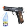 WG 500 FPS 1911 Full Steel Co2 Non-blowback Airsoft Pistol W/Accessory Rail 6mm BBS Wood Panels view 1