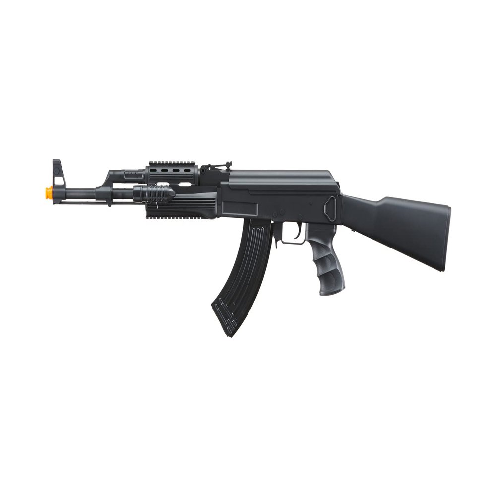 Airsoft Tactical AK47 Spring Airsoft Gun with Laser & Flashlight (390 FPS)
