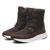 Women's Snow Boots Winter Warm Plush Lined Cozy Waterproof Booties Anti Slip Mid Calf Boots Lace Up Outdoor Lightweight Walking Booties Thickening Sneakers Brown 39 view 1