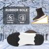 Women's Snow Boots Winter Warm Plush Lined Cozy Waterproof Booties Anti Slip Mid Calf Boots Lace Up Outdoor Lightweight Walking Booties Thickening Sneakers Brown 39 view 4