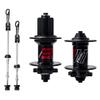 KOVBOX MTB Bicycle Hubs 32/36 Holes Disc Brake Mountain Bike Hub Set Quick Release Front Hub 100mm Rear Hub 135mm 7/8/9/10/11/12 Speed (Color : Black, Size : 32H) view 1