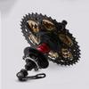 KOVBOX MTB Bicycle Hubs 32/36 Holes Disc Brake Mountain Bike Hub Set Quick Release Front Hub 100mm Rear Hub 135mm 7/8/9/10/11/12 Speed (Color : Black, Size : 32H) view 2