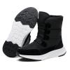 Women's Snow Boots Winter Warm Plush Lined Cozy Waterproof Booties Anti Slip Mid Calf Boots Lace Up Outdoor Lightweight Walking Booties Thickening Sneakers Black 38 view 1