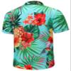 SheLucki Hawaiian Shirt for Men, Unisex Summer Beach Casual Short Sleeve Button Down Shirts, Printed Palmshadow Clothing Pineapple Light Blue 2XL view 4