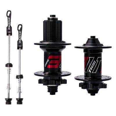 KOVBOX MTB Bicycle Hubs 32/36 Holes Disc Brake Mountain Bike Hub Set Quick Release Front Hub 100mm Rear Hub 135mm 7/8/9/10/11/12 Speed (Color : Black, Size : 36H)