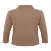 Hansber Baby Girls Boys Thermal Underwear Top Turtleneck T-Shirts Stretchy Long Sleeve Winter Baselayer Vest Coffee 7-8 view 2
