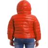 Oyolan Youth Boys Girls Winter Coat Water-Resistant Hoodie Zipper Puff Jacket Warm Lightweight Down Coat Orange 11-12 Years view 2