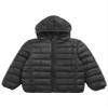 Oyolan Youth Boys Girls Winter Coat Water-Resistant Hoodie Zipper Puff Jacket Warm Lightweight Down Coat Black 13-14 Years view 3