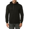 DGHM-JLMY Men's Outdoor Sports Leisure Hoodies Casual Fashion Hoodie Pullover Hoodies 1/4 Zip Long Sleeve Drawstring (Black,Small) view 1