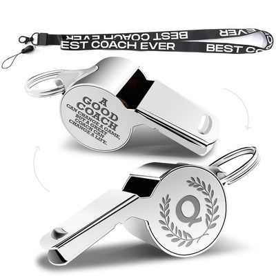 Letters Coach Gifts, Whistle for Coaches, Whistle Emergency, Thank You Coach Gifts, Coaches Whistle with Lanyard Cheer Coach Gift for Men Women Teachers Referees School Sports Coach Outdoor, Letter Q