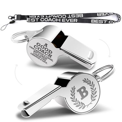 Letters Coach Gifts, Whistle for Coaches, Whistle Emergency, Thank You Coach Gifts, Coaches Whistle with Lanyard Cheer Coach Gift for Men Women Teachers Referees School Sports Coach Outdoor, Letter B