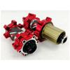 KOVBOX Mountain Bike Hubs 24 Holes Straight Pull MTB Disc Brake Hub Set Sealed Bearing Front 100mm Rear 142mm Thru Axle,for 7-12 Speed Cassette (Size : 24H Red) view 1