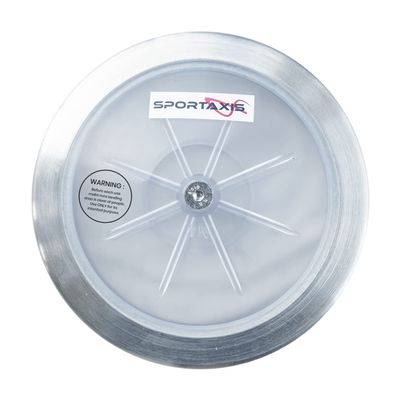 SPORTAXIS Transparent Discus Throw - 1 KG, 83% Rim Weight, Steel Rim - Ideal for Beginners & Intermediates in Track & Field - Enhance Your Discus Throwing Skills Performance Enhancer