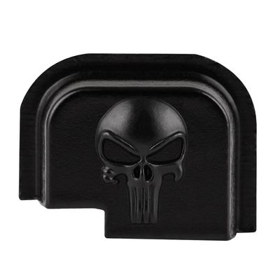 3D Aluminum Rear Slide Cover Plates for Springfield Models XD XDM and XD Mod.2, XD-M Mod.2 Accessories, Black Skull