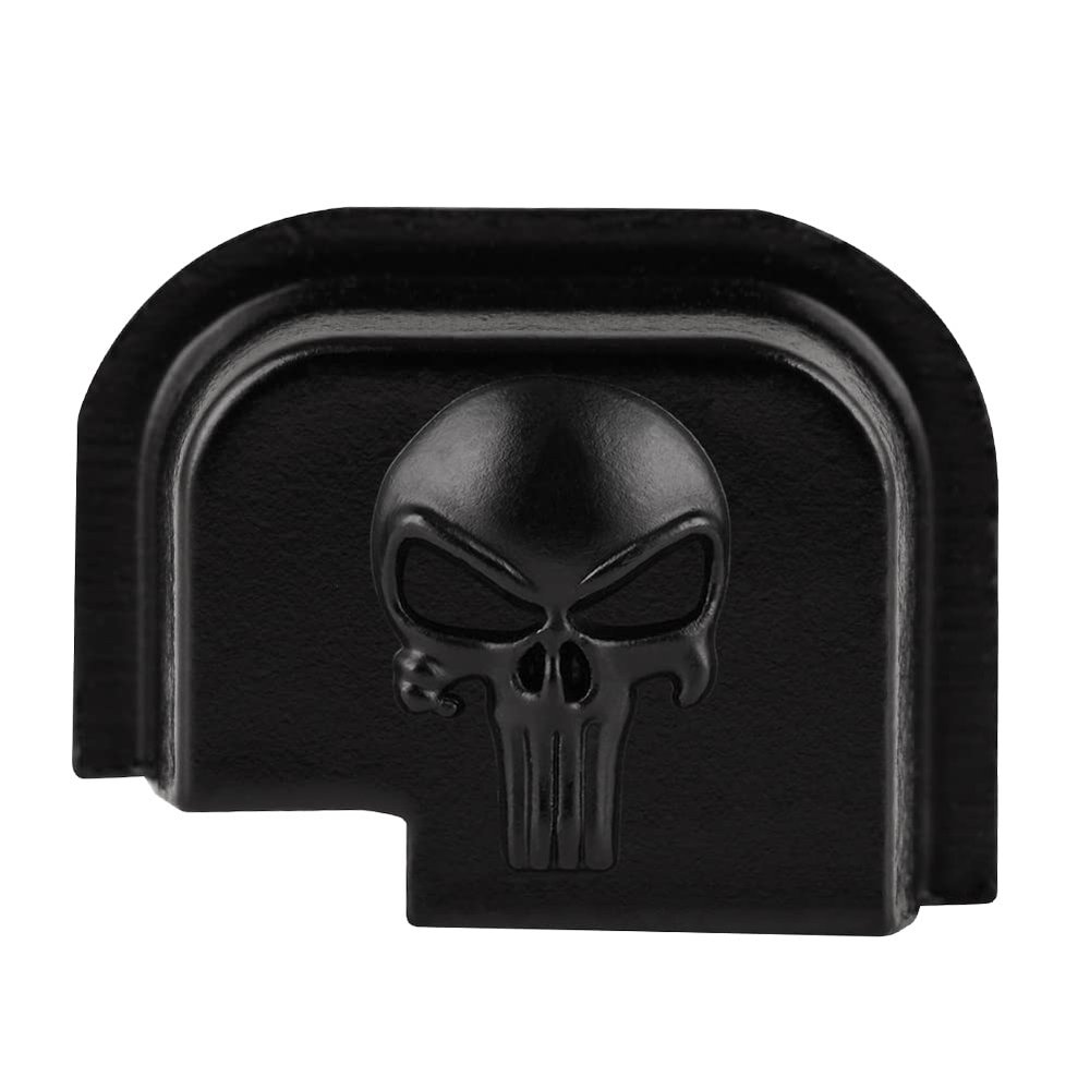 3D Aluminum Rear Slide Cover Plates for Springfield Models XD XDM and XD Mod.2, XD-M Mod.2 Accessories, Black Skull
