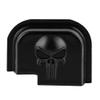 3D Aluminum Rear Slide Cover Plates for Springfield Models XD XDM and XD Mod.2, XD-M Mod.2 Accessories, Black Skull view 1