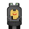 3D Aluminum Rear Slide Cover Plates for Springfield Models XD-S MOD.2 9mm/40Cal and XD-S 9mm/40Cal Accessories, Golden Skull Red Eyes view 3
