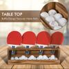 Ping Pong Paddle Storage Rack Table Tennis Racket Display Wall Mounted Holder for 4 Paddles and Balls Storage in Bar Room, Game Room, Office Break Room, Garage, Bedroom, Home, Rustic Burnt view 3