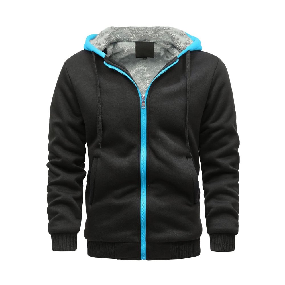 Mens Sweatshirts Crewneck, Fashion Hoodies for Men Big and Tall Sweatshirts Heavy Hoodies Work MenS Zipper Pullover Long Sleeve Hooded Sweatshirt Tops Blouse Full Zip Hoodies (XL, Dark Blue)
