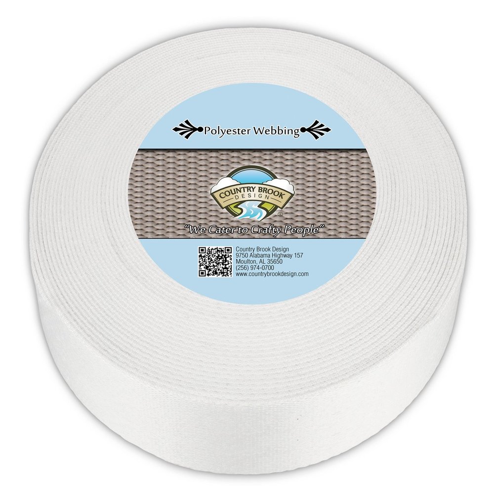 Country Brook Design - Printable Heat Set Polyester Webbing (1 1/2 Inch, 50 Yards)