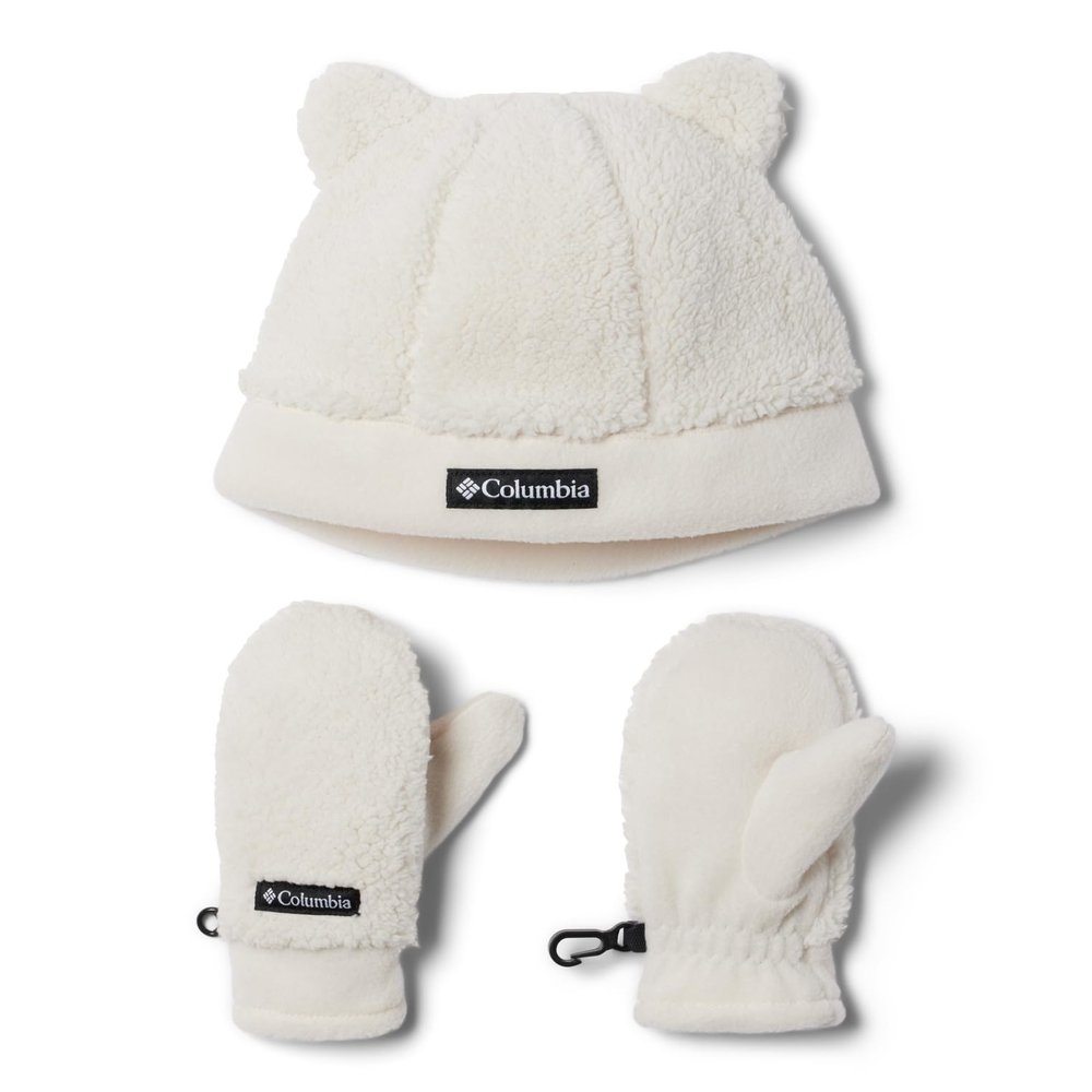 Columbia Toddler Unisex Rugged Ridge Beanie and Mitten, Chalk, One Size