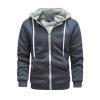 Ymosrh Soft Sweatershirts for Men, Mens Big and Tall Sweatshirts Hoodies Nurse Hoodie Sweaters Grey Large MenS Zipper Pullover Long Sleeve Hooded Sweatshirt Tops Blouse Blank Black (5XL, Gray) view 1