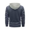 Ymosrh Soft Sweatershirts for Men, Mens Big and Tall Sweatshirts Hoodies Nurse Hoodie Sweaters Grey Large MenS Zipper Pullover Long Sleeve Hooded Sweatshirt Tops Blouse Blank Black (5XL, Gray) view 2