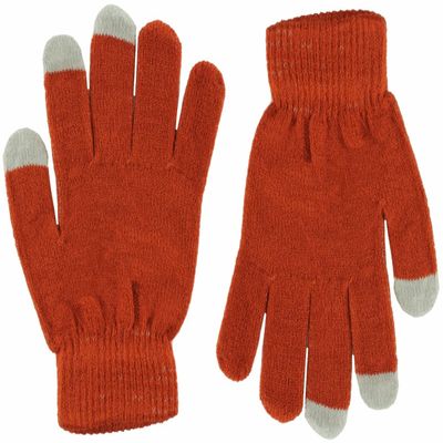 Magic Warm Adult Smartphone Gloves in Burnt Orange, size: One Size