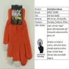Magic Warm Adult Smartphone Gloves in Burnt Orange, size: One Size view 3