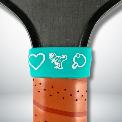 MYPadL Pickleball Paddle Personalizable Bands (Aqua Blue)