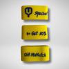 MYPadL Pickleball Paddle Personalizable Bands (Yellow) view 2
