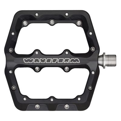 Wolf Tooth Waveform Aluminum Pedals - Large - Black (Black, Large)