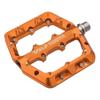 Wolf Tooth Waveform Aluminum Pedals - Large - Black (Orange, Large) view 2