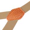 Buyless Fashion Adjustable Suspenders for Kids - 26" Elastic Straps 1" - Leather Y Shape Back - 5151 - Tan view 3