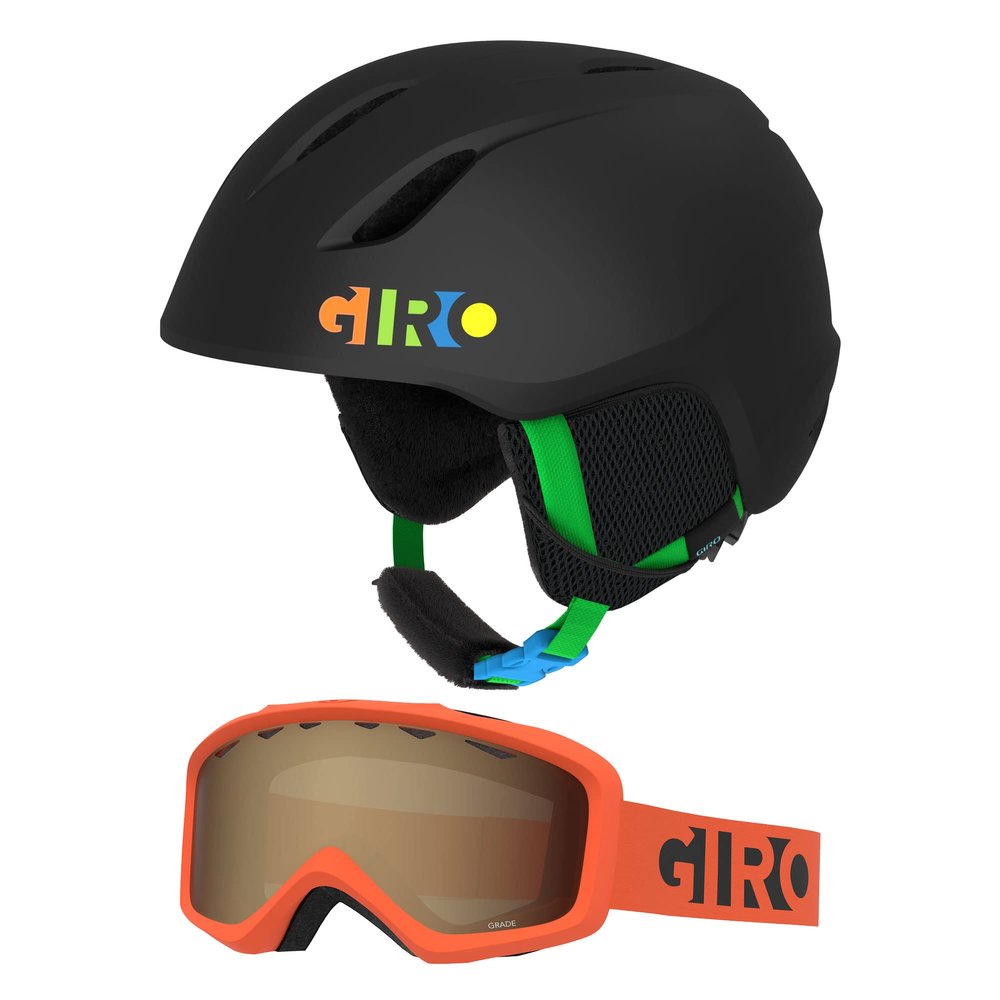 Giro Launch CP Matte Black Party Blocks/Orange Black Blocks SM (52-55.5cm)
