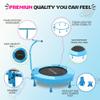 SkyBound 36 Inch Indoor Trampoline for Kids - Kid Trampolines with Handle - Toddler Tranpoline with Upgraded 2.0mm Steel Pipe and Handlebar - Mini Indoor Trampoline for Kids Age 3 and Above view 2