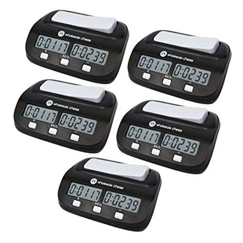 Wholesale Chess Basic Digital Chess Clock & Game Timer with Bonus and Delay - 5 Pack