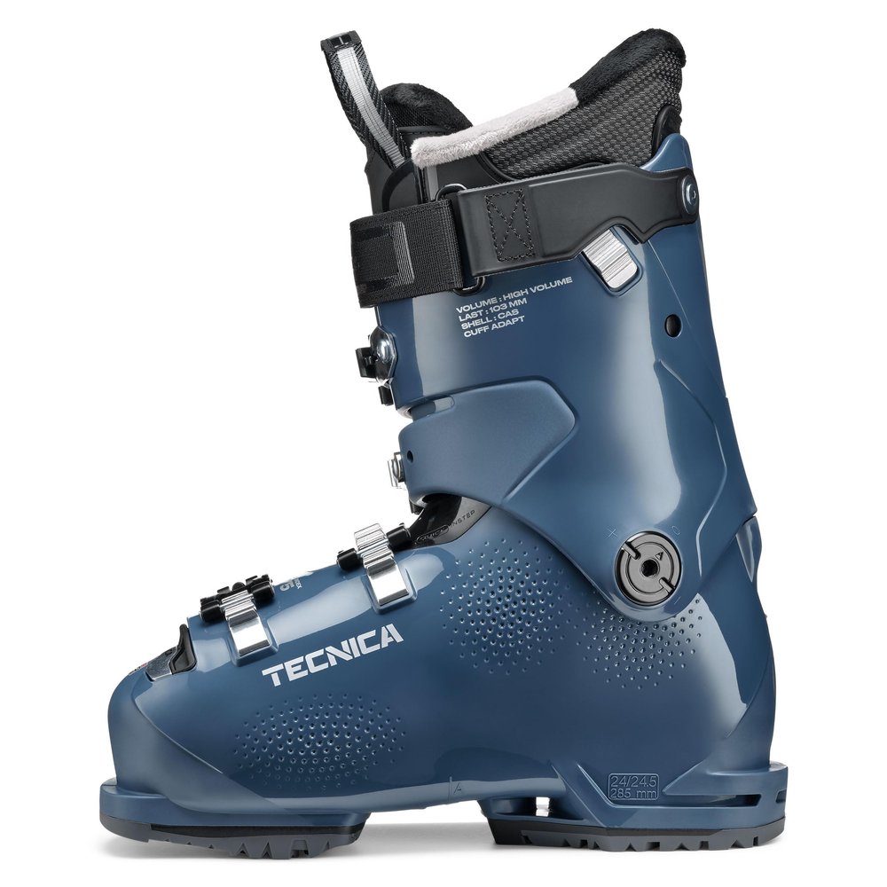 TECNICA Women's Cuff Adapt System Double Quick Instep Mach Sport Hv High Volume 75 W GW Ski Boots, Dark Avio, 27.5