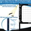 Park & Sun Sports Spectrum Classic: Portable Professional Outdoor Volleyball Net System, Black view 3