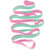 TECEUM Stretching Strap for Yoga & Physical Therapy  Soft Cotton for Sensitive Skin  Gentle Touch  10 Loops Non-Elastic Leg Strap for Stretching, Exercise, Pilates, Rehabilitation  Men & Women view 1