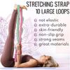 TECEUM Stretching Strap for Yoga & Physical Therapy  Soft Cotton for Sensitive Skin  Gentle Touch  10 Loops Non-Elastic Leg Strap for Stretching, Exercise, Pilates, Rehabilitation  Men & Women view 2