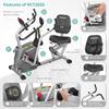 Inverapy by Innova RCT2025 Recumbent Cross Trainer with Swivel Seat & Leg Harness, White/Gray/Black view 2