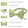 Bow Tie House Men's Classic Pre-Tied Bow Tie Formal Solid Tuxedo (Large, Pistachio) view 2