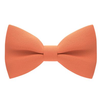 Bow Tie House Boys Classic Pre-Tied Bow Tie Formal Solid Tuxedo (Medium, Carrot)