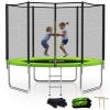 SKOK Trampoline 8FT Trampolines with Enclosure Net, 400LBS Outdoor Trampolines for Kids -ASTM Approved Trampoline for Children and Adults view 1