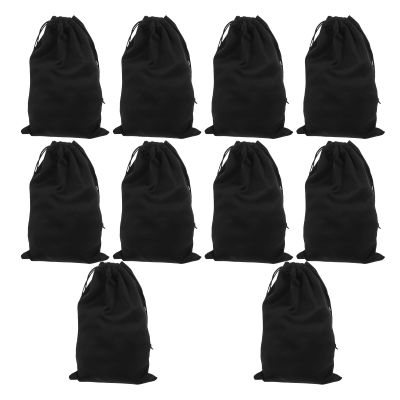 Homoyoyo 10Pcs Ski Goggle Bags, Ski Goggle Drawstring,Superfine Fibre Sunglasses Pouch Bag,Black Ski Goggle Bags Glasses Sleeve Snow, Cell Phone Gadgets with Drawstring Closure for Cleaning,Protection